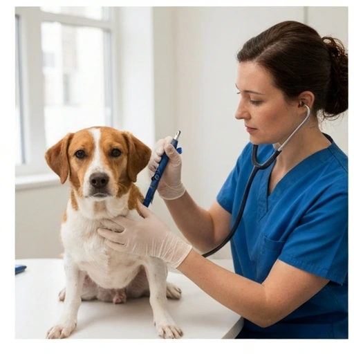Veterinary stethoscope and monitoring equipment